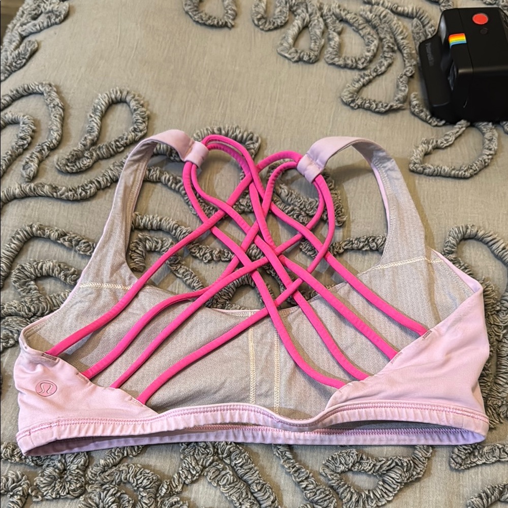 lululemon athletica Pink Strappy Sports Bra